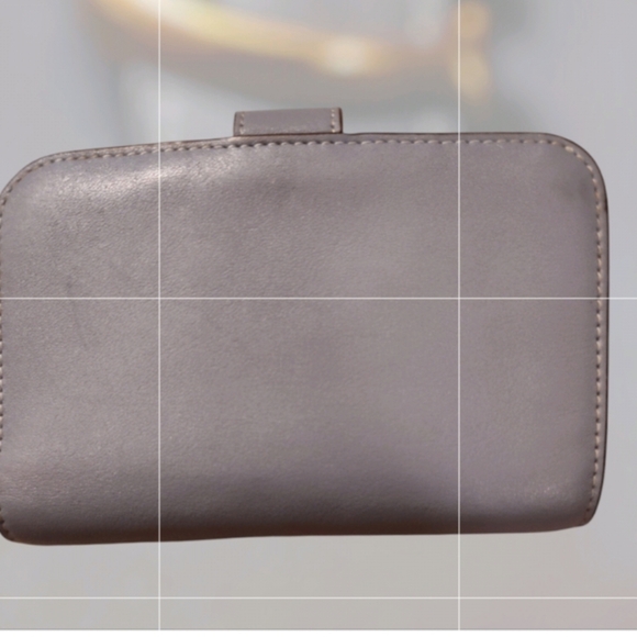 COACH TABBY WALLET BLUE GRAIN LEATHER GOLD TONE C 5 X 3 GUC - Picture 3 of 11